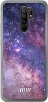 Xiaomi Redmi 9 Hoesje Transparant TPU Case - Galaxy Stars #ffffff