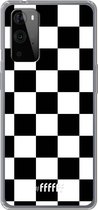 6F hoesje - geschikt voor OnePlus 9 Pro -  Transparant TPU Case - Checkered Chique #ffffff