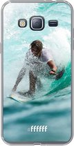 Samsung Galaxy J3 (2016) Hoesje Transparant TPU Case - Boy Surfing #ffffff