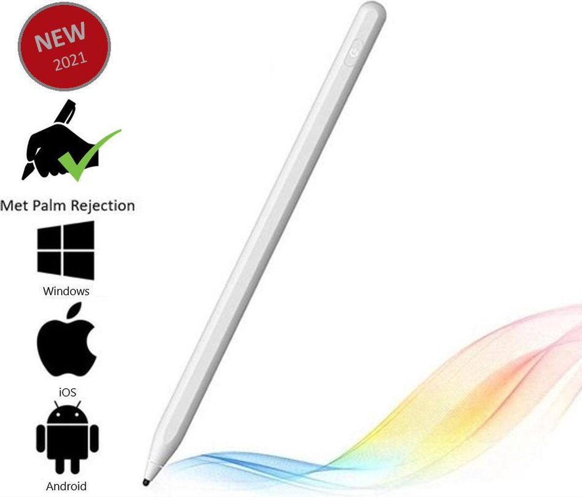 Stylet tactile de 5e génération pour Ipad 2018 à 2022, stylet Ipad avec  rejet de la paume Stylo iPad avec fonction de détection d'inclinaison