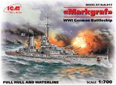 1:700 ICMS.017 Markgraf (full hull & waterline), WWI German Battleship Plastic kit