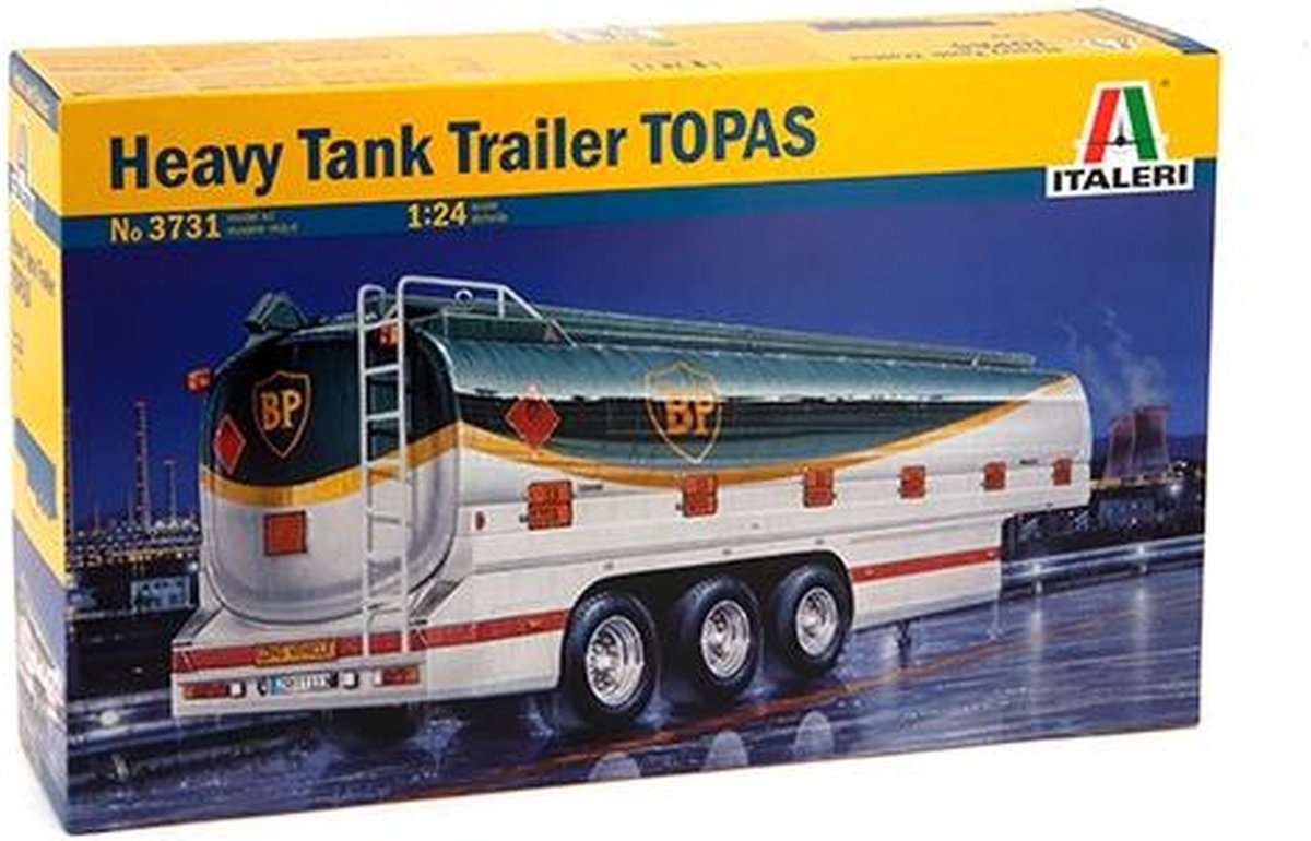 Italeri Modelbouwpakket Militaire voertuigen - 3731 Heavy Tank Trailer #039TOPAS#039 BP Plastic - 1:24 - Modelbouw