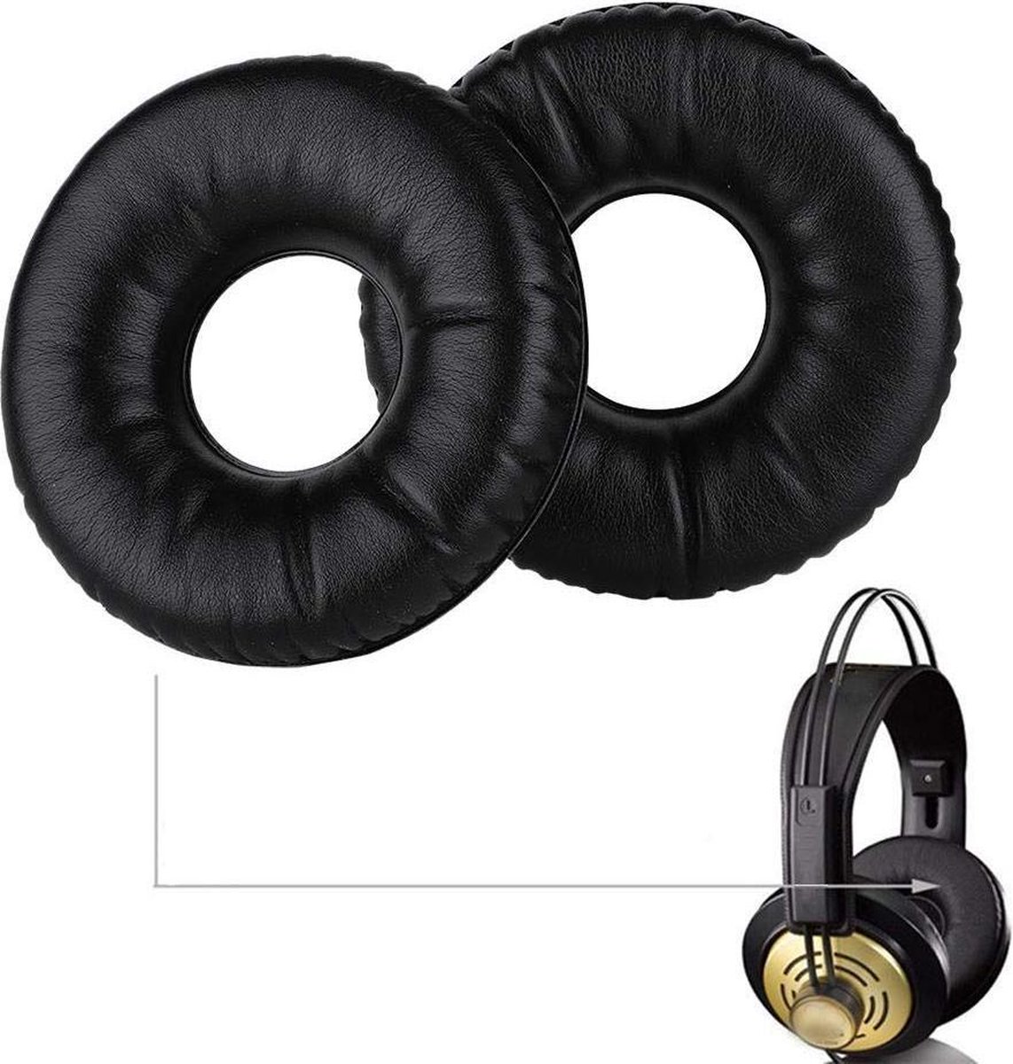 Set' oreille en cuir de Luxe pour AKG K121S K121 K141 K142 MK II HD -  Coussinets de... | bol.com