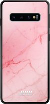 Samsung Galaxy S10 Hoesje TPU Case - Coral Marble #ffffff