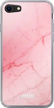 6F hoesje - geschikt voor iPhone SE (2020) - Transparant TPU Case - Coral Marble #ffffff