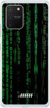 Samsung Galaxy S10 Lite Hoesje Transparant TPU Case - Hacking The Matrix #ffffff