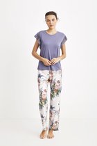 Catherine's - Grote Maten Dames Pyjama Set, Korte Mouwen - XL