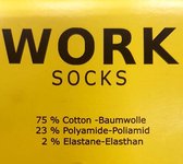 Work Werksokken - 10 paar - Zwart - Maat 43 - 46