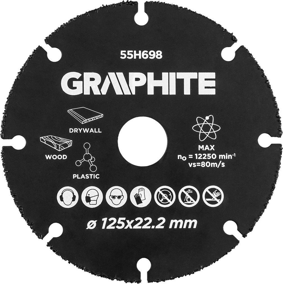 Graphite Carbide Multi Slijpschijf voor hout, kunststof, gips