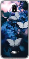 Samsung Galaxy J5 (2017) Hoesje Transparant TPU Case - Blooming Butterflies #ffffff