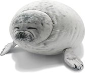 Knuffel zeehond - Knuffeldier - Heerlijk & zacht - Schattige zeehond - Zeer hoog knuffel gehalte - Wit - Groot