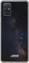 6F hoesje - geschikt voor Samsung Galaxy A52 - Transparant TPU Case - Dark Space #ffffff