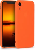 kwmobile telefoonhoesje geschikt voor Apple iPhone XR - Hoesje voor smartphone - Back cover in neon oranje