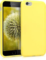 kwmobile telefoonhoesje geschikt voor Apple iPhone 6 / 6S - Hoesje voor smartphone - Back cover in mat pastelgeel