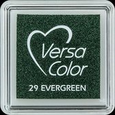 VS-29 VersaColor inktkussen small 3x3cm - evergreen groen - pigment inkt milieuvriendelijk stempelkussen