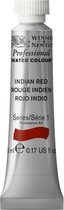 Tube d' Water professionnelle W&N - 5 ml Rouge indien