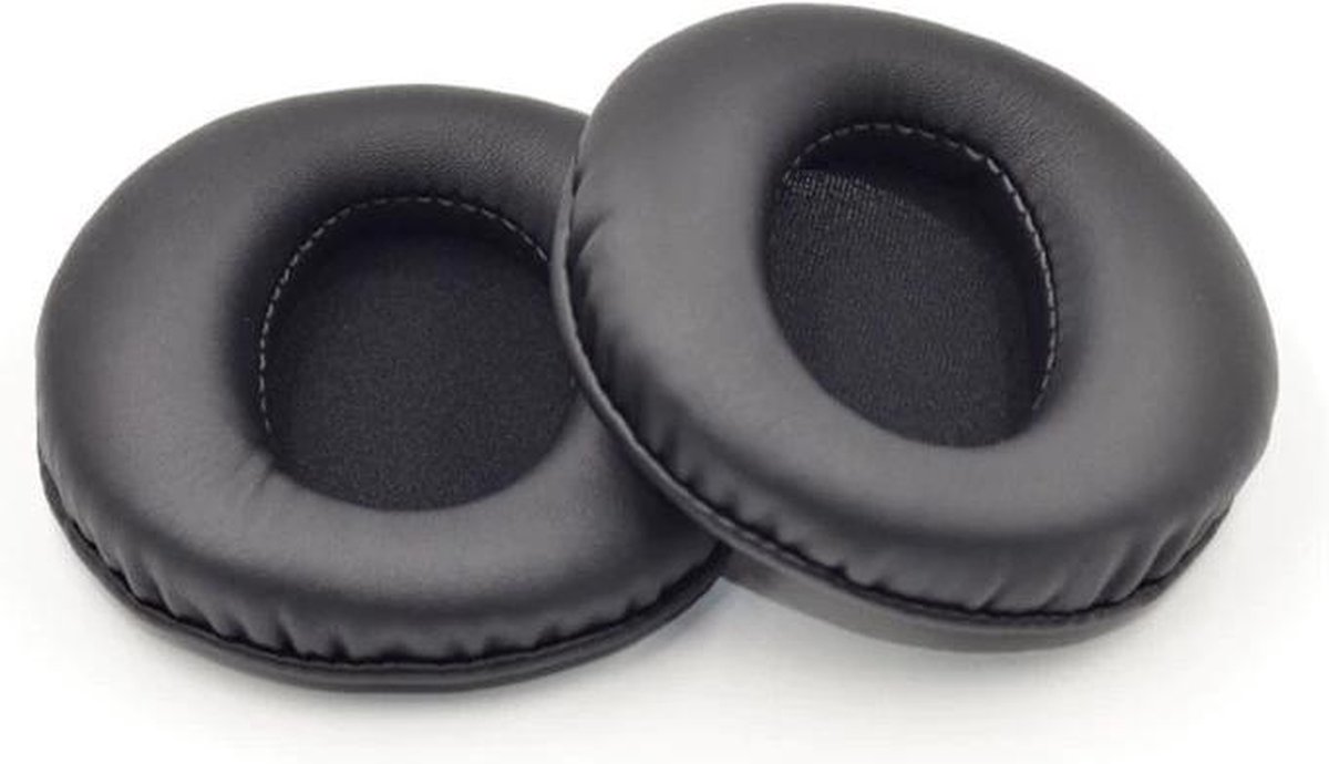 Luxe Lederen Oorkussen Set Geschikt Voor Sony Playstation 3 PS3 Wireless CECHYA-0080 Headset- Vervangende Koptelefoon Earpads - Oor Kussens - Ear Pads - Oorkussens Met Memory Foam Binnenlaag - Zwart
