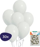 Witte Ballonnen – Helium Ballonnen – Verjaardag Versiering – Bruiloft Decoratie – 30 stuks