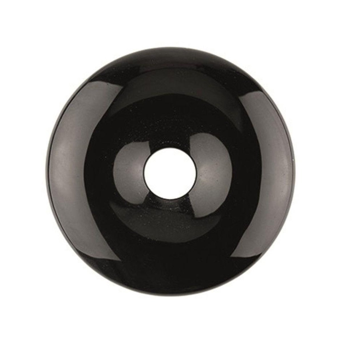 Ruben Robijn Obsidiaan zwart donut 40 mm