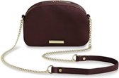 Handtas half moon crossover Burgundy