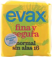 Normaal Maandverband zonder vleugels Fina & Segura Evax (16 uds)