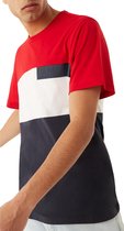 Colmar Colmar Shirt T-shirt - Mannen - wit - navy - rood