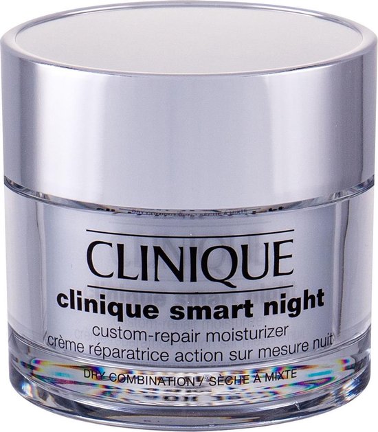 Clinique Smart Night Custom-Repair Moisturizer Droge Gecombineerde Huid - 50 ml - gezichtsverzorging voor de droge gecombineerde huid - Clinique