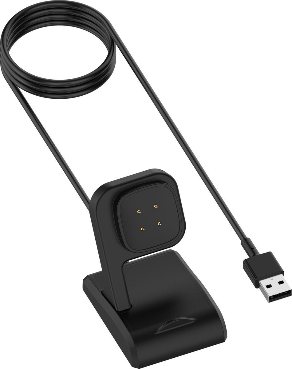 bol.com | Oplaadkabel voor Fitbit Versa 3 - Sense - Oplader – Zwart