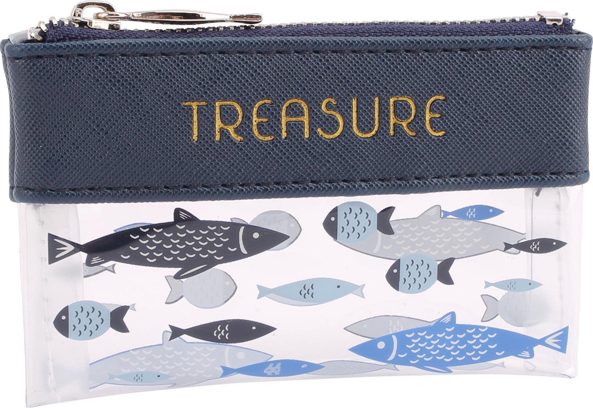 CGB FINEST CATCH CLEAR FISH DESIGN 'TREASURE' PURSE