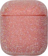Airpods Hoesje – Glitter Hard Case – Roze