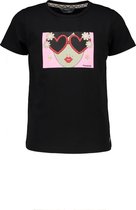 Moodstreet Meisjes t-shirts & polos Moodstreet MT t-shirt chestprint black 86/92