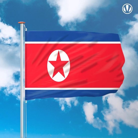 vlag-noord-korea-150x225cm-spunpoly-bol