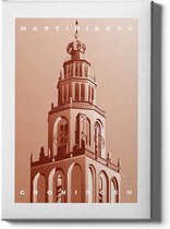 Walljar - Martinikerk - Muurdecoratie - Canvas schilderij