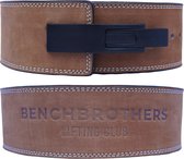 Benchbrothers Powerlifting riem nubuck - lever belt - powerlifting belt - halter riem - Beige - S