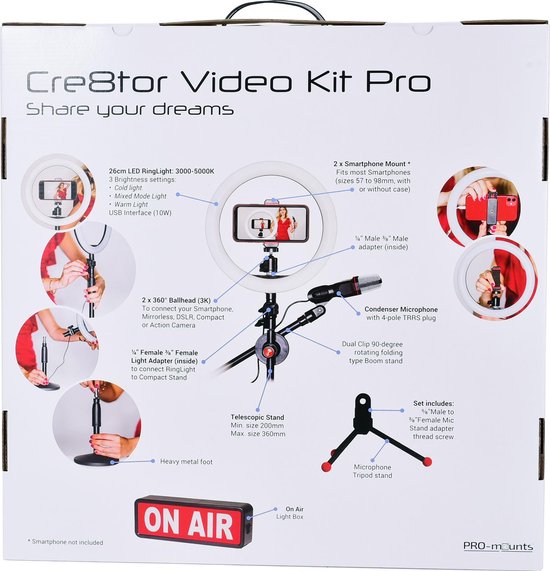 PRO-mounts Cre8tor Video Kit Pro - PRO-MOUNTS