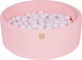 Ronde Ballenbak set incl 200 ballen 90x30cm - Licht Roze: All Wit