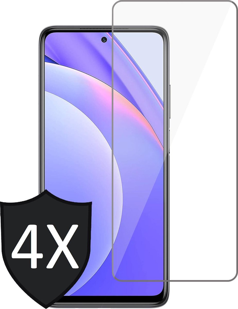 Screenprotector geschikt voor Xiaomi Mi 10T Lite - Glas Screen Protector - 4 Stuks