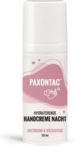 Paxontac hydraterende handcrème nacht 50 ml | Intens herstellende handbalsem voor beschadigde handen | Natuurlijke ingrediënten (Ureum, Olijfolie, Bijenwas, Amandelolie) | 30% meer