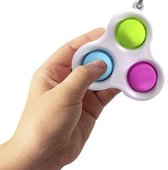 Simple Dimple Triple | fidget toys | pop it | Wit diverse kleuren.