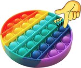 Jumalu Pop it Fidget Toy - Regenboog - Rond - Cirkel - Multi Colour