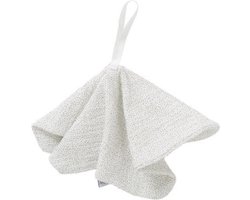 Cottonbaby speendoekje sparkle - wit/taupe - Cottonsoft