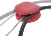 Q-Link - organisateur de câble rouge - lesté - support de câble - gestion de câble - serre-câble - serre-câble - chemin de câble - organisateur