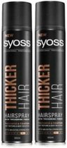 SYOSS Thicker Hair Hairspray 2 x 400 ml - Voordeelverpakking