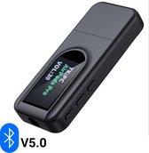 BQ2 Bluetooth V5.0 Audio Adapter USB Transmitter & Receiver – AUX Usb - 2 in 1 Bluetooth Ontvanger Zender – voor Laptop TV Auto Versterker