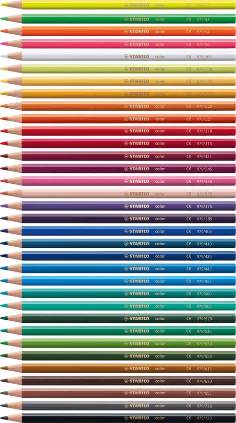 STABILO Color - Kleurpotloden - Intense Kleuren En Makkelijke Kleurafgifte - Etui Met 24 Kleuren