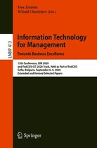 Lecture Notes in Business Information Processing 413 - Information Technology for Management: Towards Business Excellence