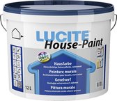 LUCITE® House-Paint-Wit-12l-Hoogwaardige zijdematte gevelverf-“Clean-Protector”.