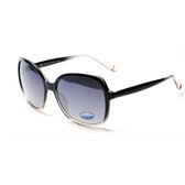 Visionmania Zonnebrillen Dames Vierkant - UV 400 - Zwarte lenzen - Grijs frame