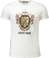 Roberto Cavalli T-shirt Wit XL Heren