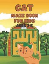 Cat Maze Book For Kids Ages 2-5